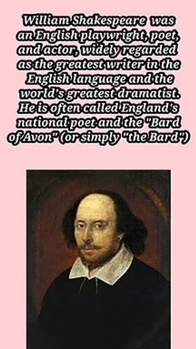 Amazing fact about William Shakespeare