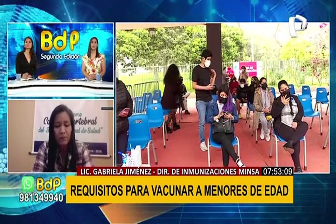 Menores de 17 años que no vayan con sus padres podrán vacunarse con otro familiar