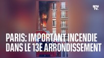 Paris: important incendie dans le 13e arrondissement, une centaine de pompiers mobilisés