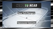 Vancouver Canucks vs New York Rangers: Moneyline