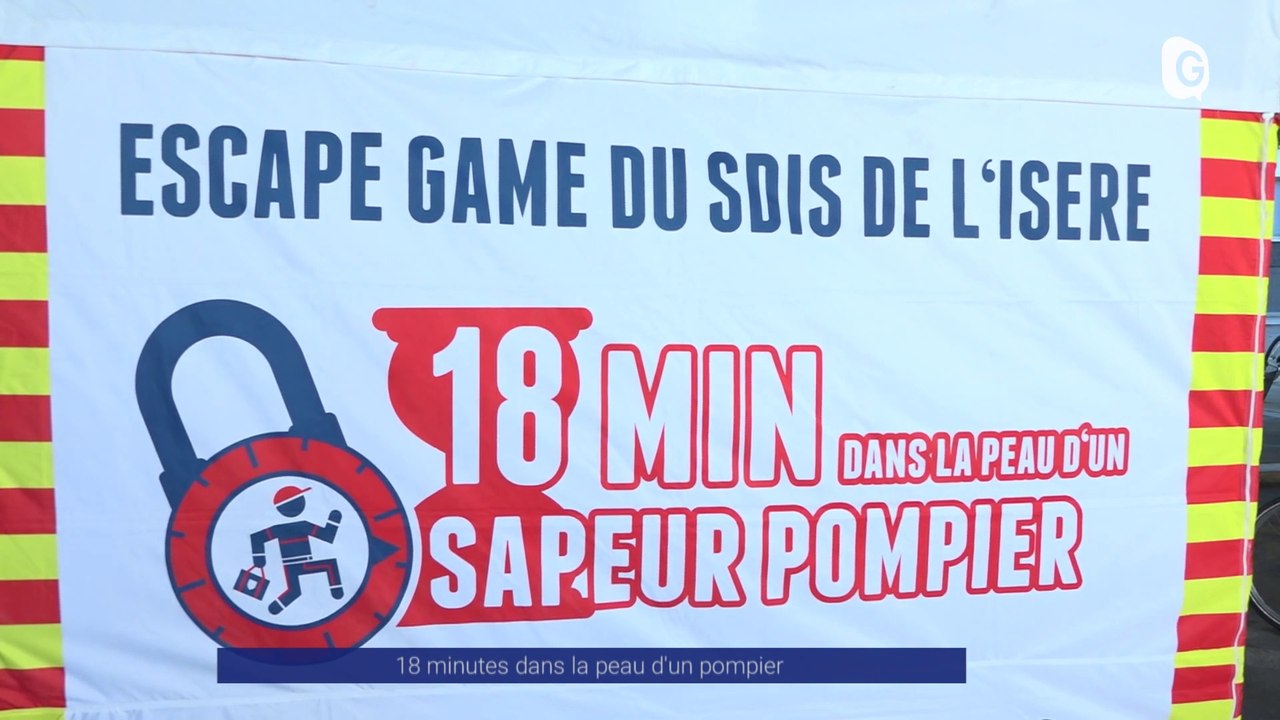 Reportage - Le sdis 38 créé son escape game