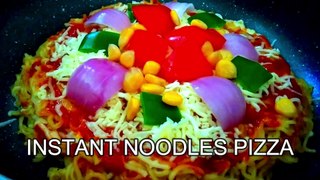 How to make Instant Noodle Pizza at Home | A1 Sky Kitchen #InstantNoodlePizza
