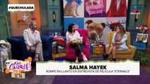 ¡Salma Hayek rompe en llanto en entrevista!