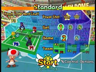 Mario Power Tennis online multiplayer - ngc