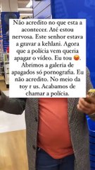 Elyani Tchissola apanha homem a filmar a sua filha em centro comercial