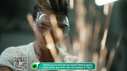 Samsung no mundo da moda? Marca lança calça jeans que vem com um Galaxy Z Flip 3