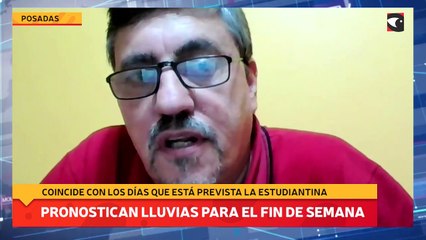 Pronostican lluvias para el fin de semana