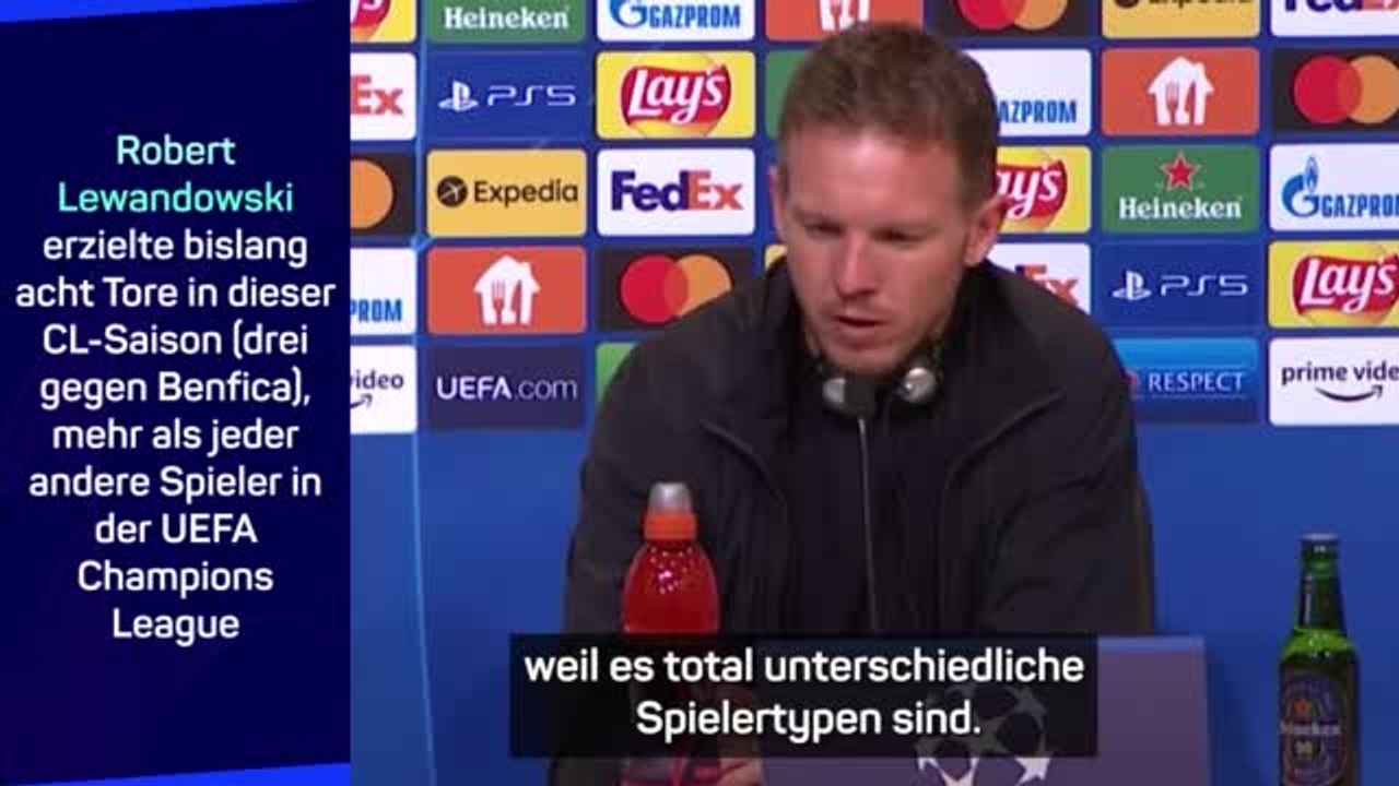 Nagelsmann vergleicht Lewandowski mit Messi und CR7