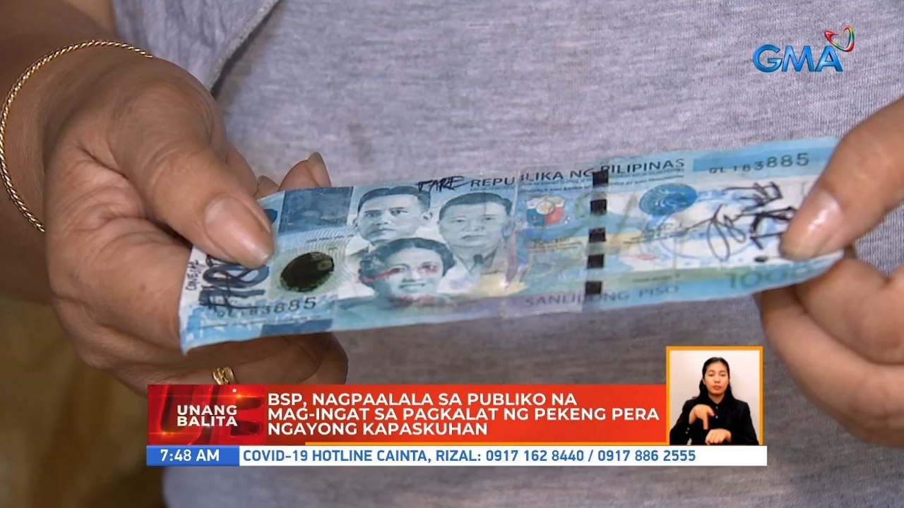 BSP, nagpaalala sa publiko na mag-ingat sa pagkalat ng pekeng pera ngayong kapaskuhan | UB