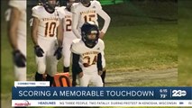 Scoring a memorable touchdown