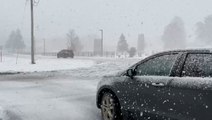 Lake-effect snow settles over Michigan