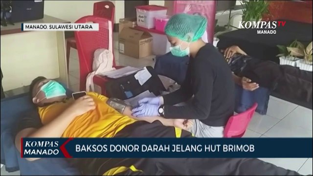 Baksos Donor Darah Jelang HUT Brimob