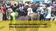 Pro Raila youths in Kondele chant ODM slogans ahead of Ruto's visit