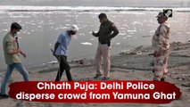 Chhath Puja: Delhi Police disperse crowd from Yamuna Ghat