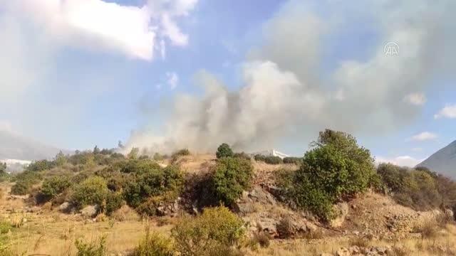 Son dakika haber... Orman yangınına müdahale ediliyor (5)