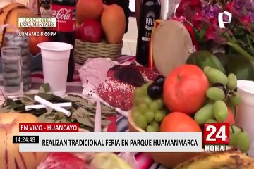 Huancayo: realizan feria tradicional en honor a todos los santos en Plaza Huamanmarca