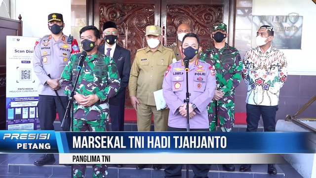 Panglima TNI & Kapolri Tinjau Serbuan Vaksinasi di Aceh