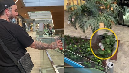 'Rich Rad Trick Shot | Tossing Bottle Down a Level into Bin'