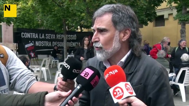 El president d'Òmnium, Jordi Cuixart, reclama a la Generalitat que retiri l'acusació.