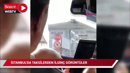 Taksilerden manzaralar: At yarışı izleyen fazla yolcu taşıyan