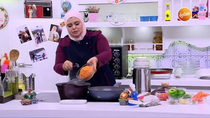 عدس اصفر مسبك | نجلاء الشرشابي