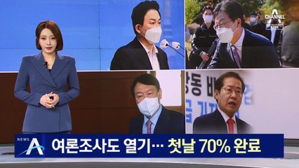 국민의힘 여론조사도 열기…첫날 70% 완료