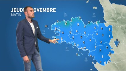 Bulletin météo pour le jeudi 4 novembre 2021