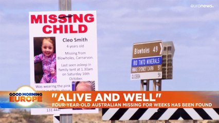 Cleo Smith: Girl, 4, missing since mid-October, found alive and well in Australia