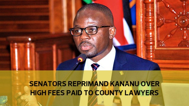 Senators reprimand Kananu over high fees paid to county lawyers