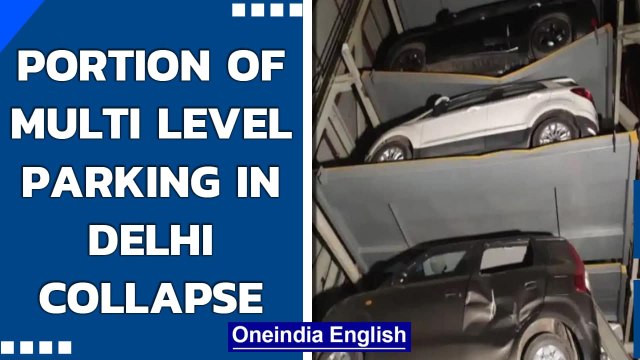 Delhi: Portion of multi level parking at Green Park collapsed | Oneindia News