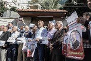 Açlık grevindeki Filistinli tutuklulara destek için Gazze'de 