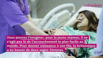 “Tout le monde n’arrêtait pas de rire quand sa tête est sortie” : un bébé de 6,8kg est né