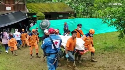 Al menos doce muertos por un alud que se 'tragó' un hotel en Colombia