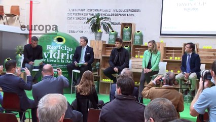 Gerard Piqué y Ecovidrio presentan la Copa Davis más sostenible