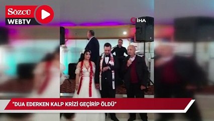 Alevi dedesi dua ederken kalp krizi geçirip öldü, o anlar cep telefonu kamerasına yansıdı