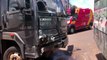 Forte colisão entre ônibus e caminhão é registrada em Cascavel