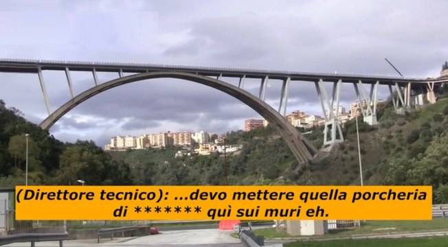 Catanzaro, sequestrato il ponte Morandi: malta e materiali scadenti per la manutenzione (03.11.21)