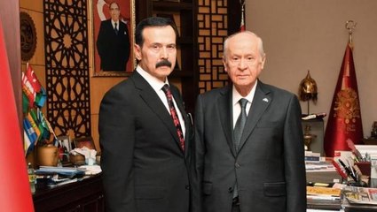 Cezaevinden tahliye olan Kürşad Yılmaz, MHP Lideri Devlet Bahçeli'yi ziyaret etti
