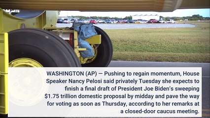 Tensions high Pelosi wants to wrap up vote on Biden bill