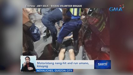 Motoristang nag-hit and run, kinuyog | Saksi
