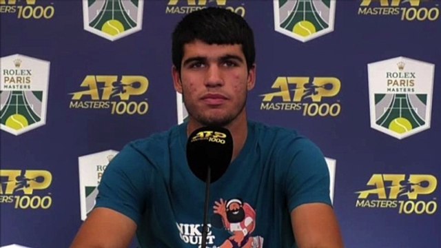 ATP - Rolex Paris Masters 2021 - Carlos Alcaraz : I'm going to have to play very well to be able to beat Hugo Gaston who is playing at home