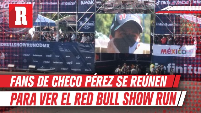 Fans de Checo Pérez se reúnen para ver el Red Bull Show Run CDMX
