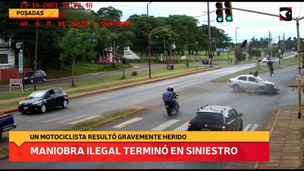 Maniobra ilegal terminó en siniestro