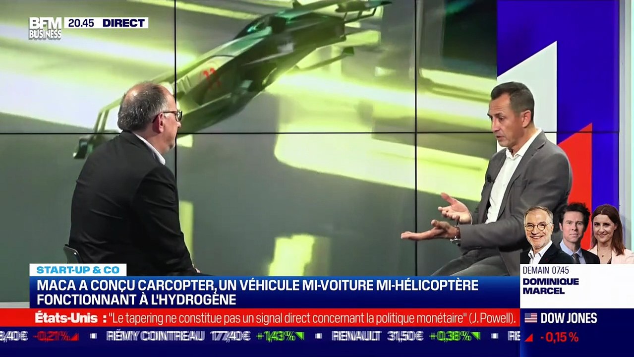 Start up & co : Maca a conçu Carcopter, un véhicule mi-voiture mi-hélicoptère fonctionnant à l'hydrogène - 03/11