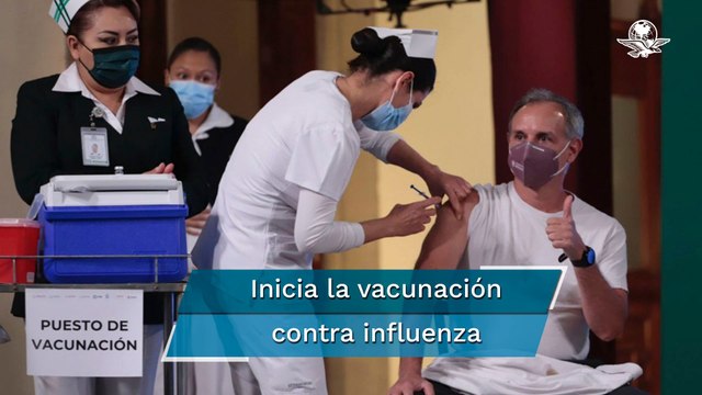 Inicia campaña nacional de vacunación contra influenza