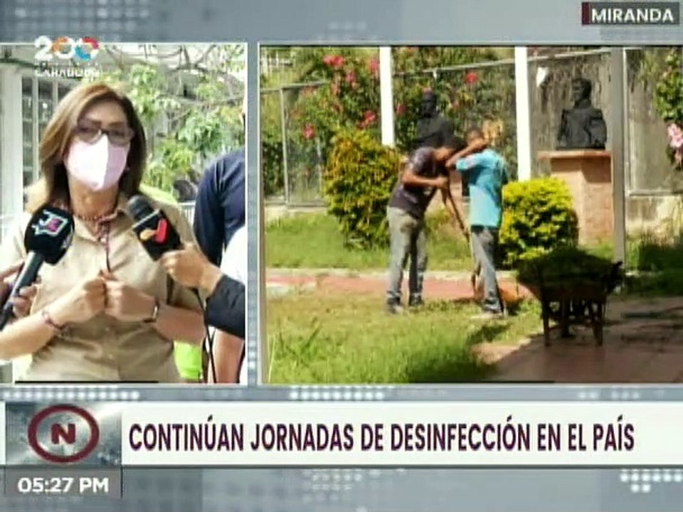 Misión Venezuela Bella realizó jornada de desinfección en la U.E Generalísimo Francisco de Miranda
