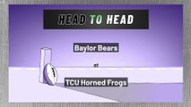 Baylor Bears at TCU Horned Frogs: Over/Under