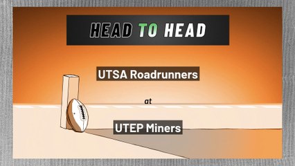 UTSA Roadrunners at UTEP Miners: Over/Under