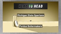 Michigan State Spartans at Purdue Boilermakers: Over/Under