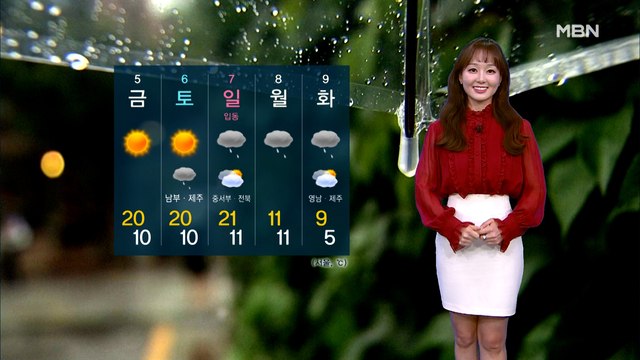 [굿모닝MBN 날씨]일교차 15도 이상…곳곳 약한 비